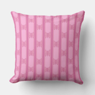 Coussin Papillon rayé
