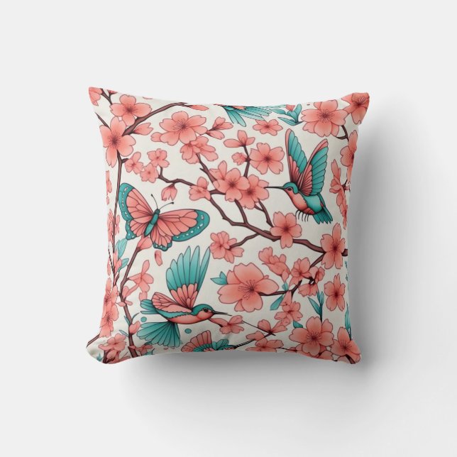 Coussin Papillon rose (Recto)
