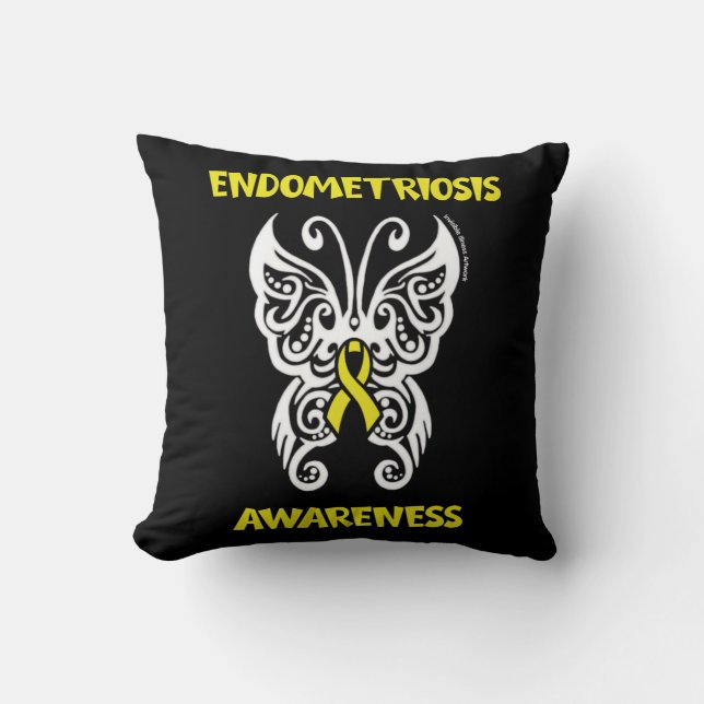 Coussin Papillon/Tribal...Endometriose (Recto)