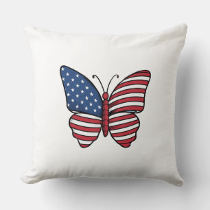 Coussin Papillon USA - Numéro de drapeau 62614