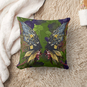 Coussin Papillon Woodsy sur Feuille