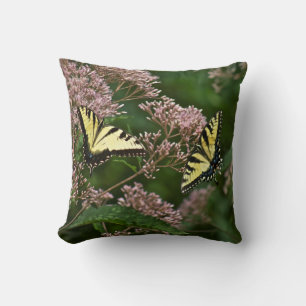 Coussin Papillons à queue de tigre sur Joe Pye Weed
