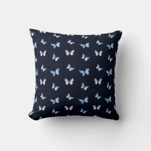 Coussin Papillons de galaxie d'Imaginaire bleu