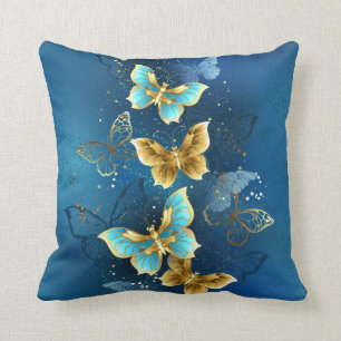 Coussin Papillons d'or