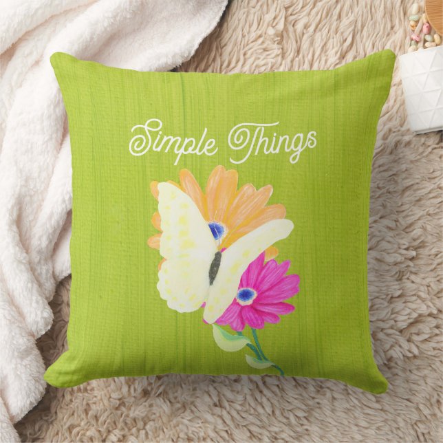 Coussin Papillons du jardin 'Simple Things' (Couverture)