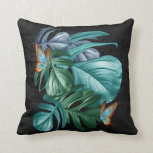 Coussin Papillons du Paradis/Tropical Turquoise Splash