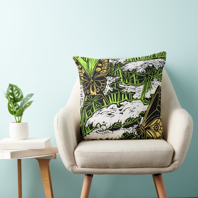 Coussin Papillons et dentelle de la reine Anne (Chaise)