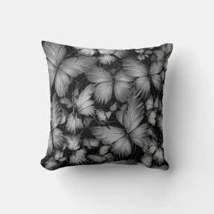 Coussin Papillons gris Imprimer