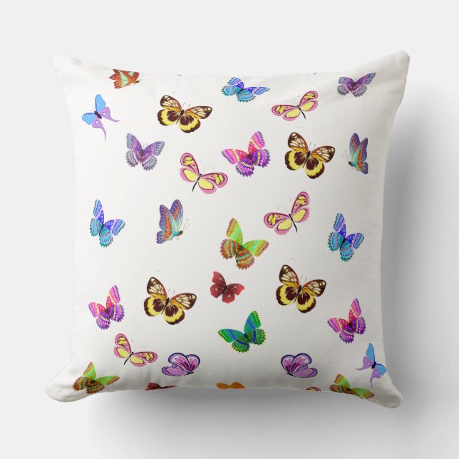 Coussin Papillons Lancer l'oreiller (Recto)