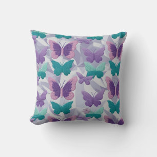 Coussin Papillons Motif élégant de style de tissu