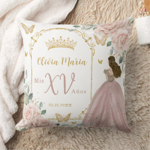 Coussin Papillons princes rose pâle Quinceañera