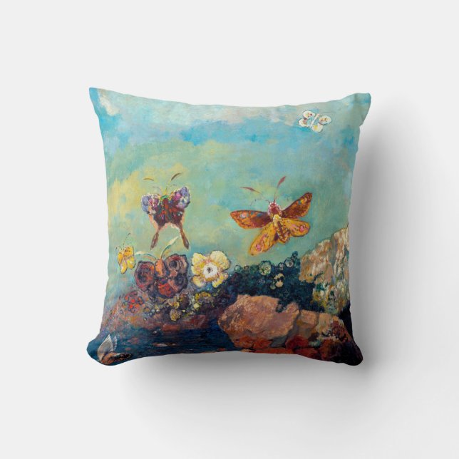 Coussin Papillons, Redon (Recto)