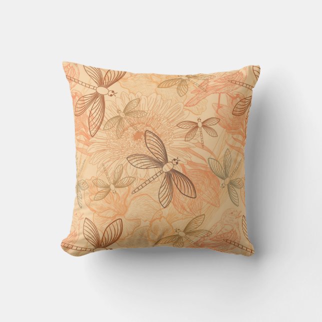 Coussin papillons vintages modernes (Recto)