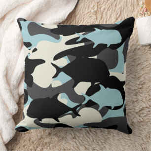 Coussin Papio et Ulua - camouflage pêche hawaïenne