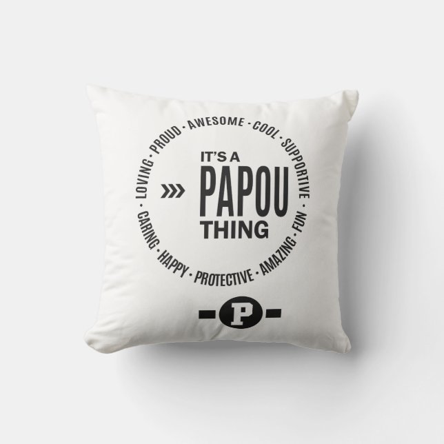 Coussin Papou Thing (Recto)
