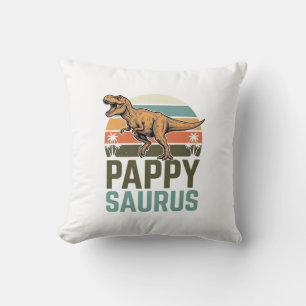 Coussin Pappysaurus Drôle Dinosaure Vintage Chemise Couche