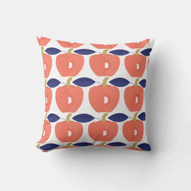 Coussin Paprika Rouge : Épices Inspirés Sans Couleur. (Recto)