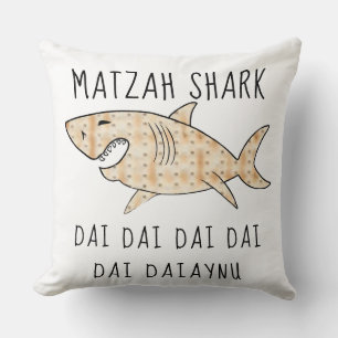 Coussin Pâque 20 x 20 Daiaynu Matzah Requin