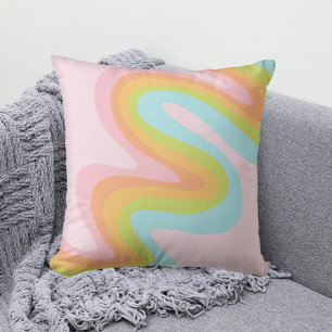 Coussin Pâque arc-en-ciel pastel