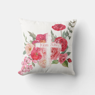 Coussin Pâques/Croix/Jean3:16/Jésus