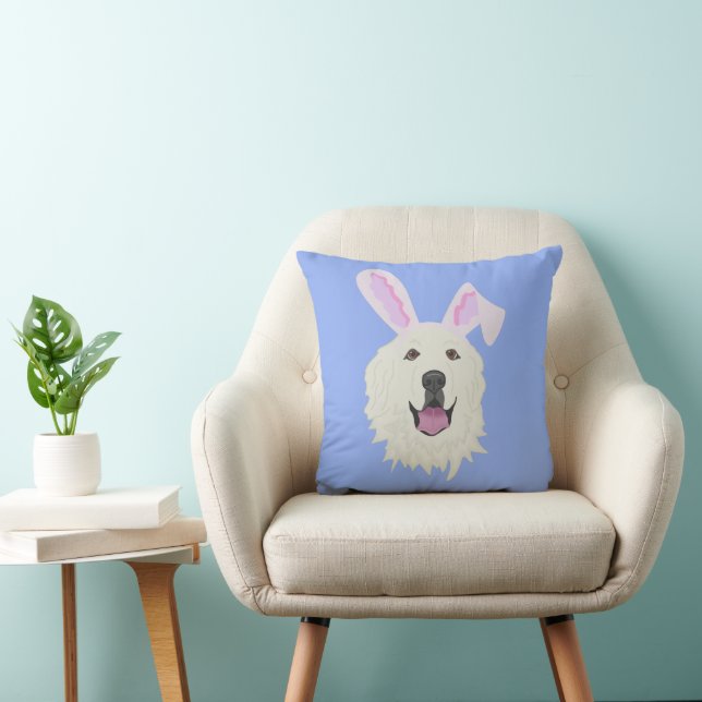 Coussin Pâques des Grandes Pyrénées (Chaise)