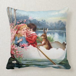 Coussin Pâques vintage