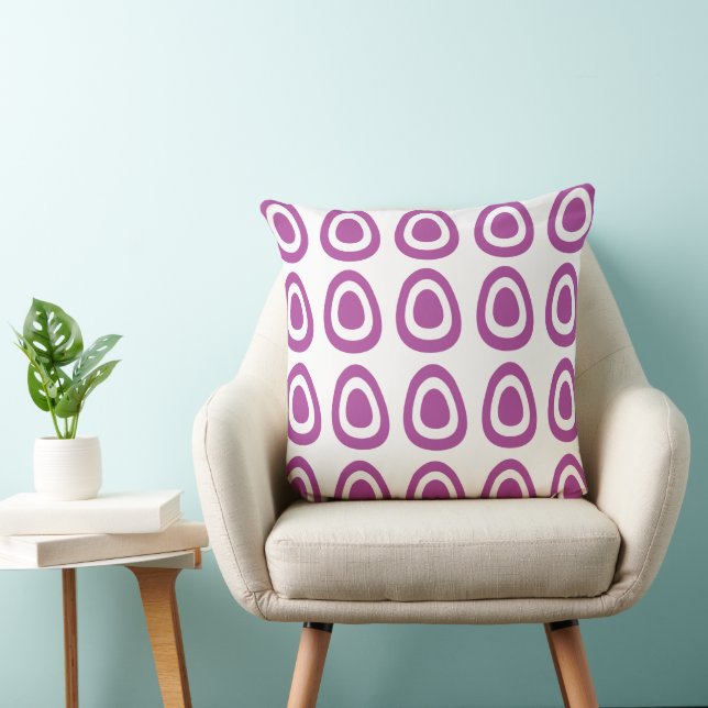 Coussin Pâques Violet Œufs de Pâques Pâques (Chaise)