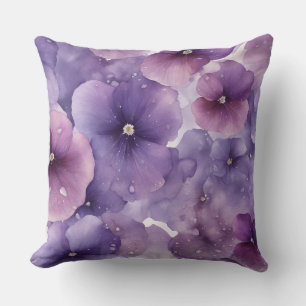 Coussin Paradis des Fleurs de Violets