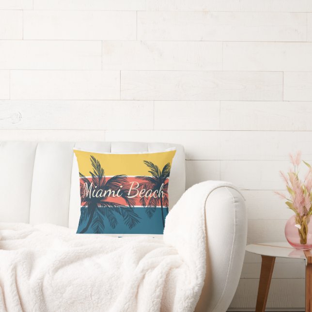 Coussin Paradis du Surf Miami Beach Floride (Canapé)