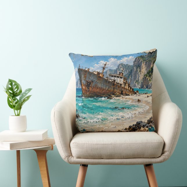Coussin Paradis et Rouille (Chaise)