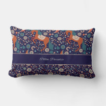 Coussin Paradise Marqué Art Moderne Cheval Abstrai