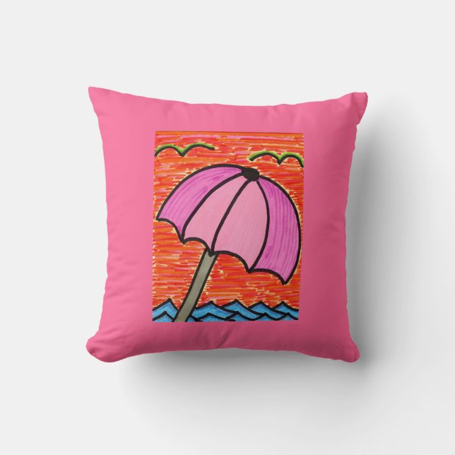 Coussin Parapluie de plage (Recto)
