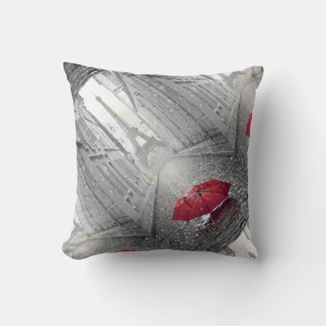 Coussin Parapluie rouge (Recto)