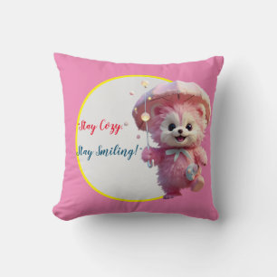 Coussin "Parapluie soleil souriant"