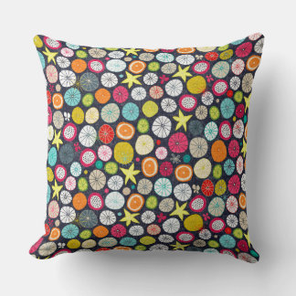 Coussin parapluies cobalt