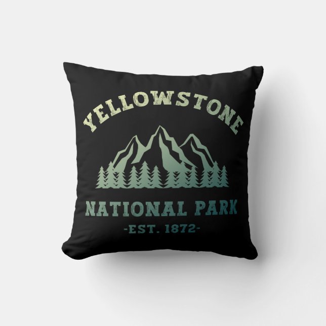 Coussin Parc national de Gradient Yellowstone Randonnée Ca (Recto)