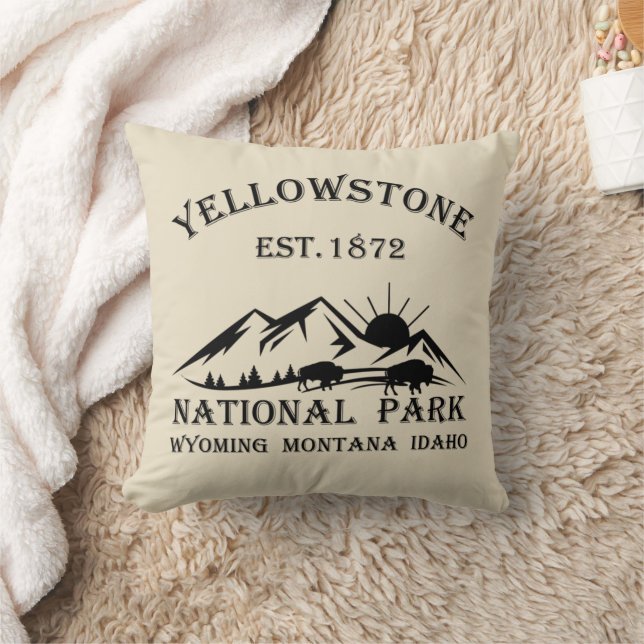 Coussin Parc national de Yellowstone (Couverture)