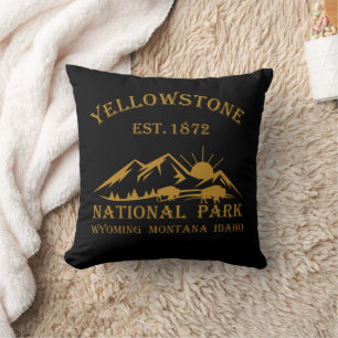 Coussin Parc national de Yellowstone vintage