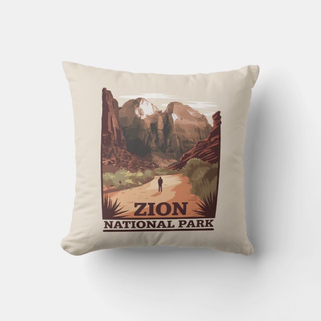 Coussin Parc national de Zion (Recto)