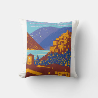 Coussin Parc national des Abruzzes Lazio et Molise WPA Art