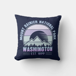 Coussin Parc national du Mont Rainier Washington USA Retro