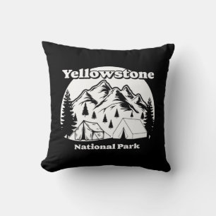 Coussin Parc national vintage Yellowstone