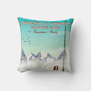 Coussin Parc naturel Adamello Brenta Italie impression vac