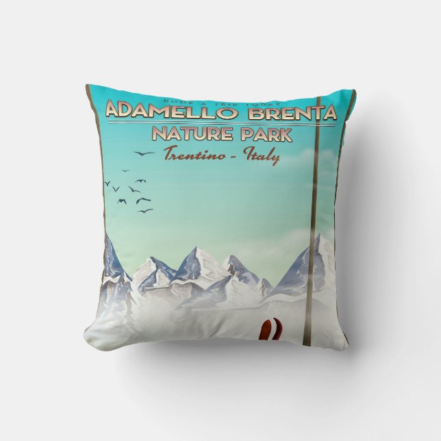 Coussin Parc naturel Adamello Brenta Italie impression vac (Recto)
