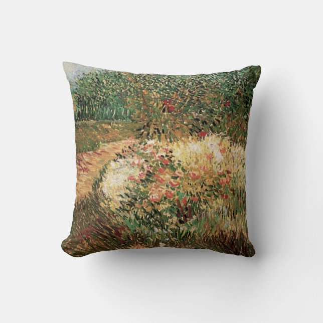 Coussin Parc Voyer d'Argenson Asnieres par Vincent van Gog (Recto)