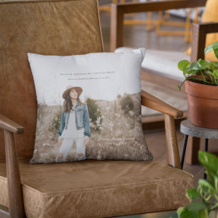 Coussin Parce que quelqu'un que nous aimons Photo Mémori