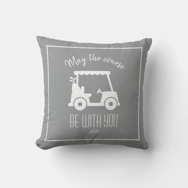 Coussin Parcours de golf Quote de golf Cuite Panier Person (Recto)