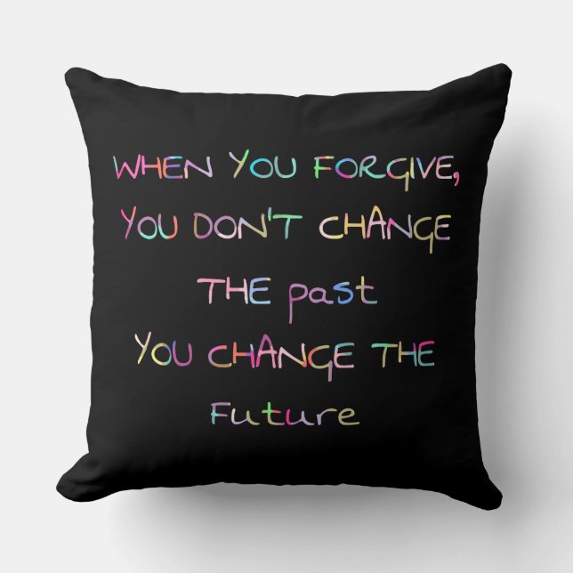 Coussin pardonner le changement futur Pilote (Recto)