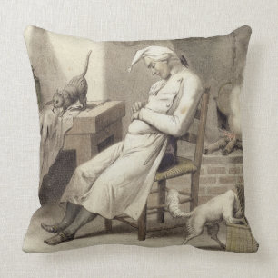 Coussin Paresse dans la cuisine, d'une série de depi