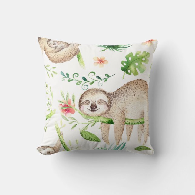 Coussin Paresseux Endormi (Recto)